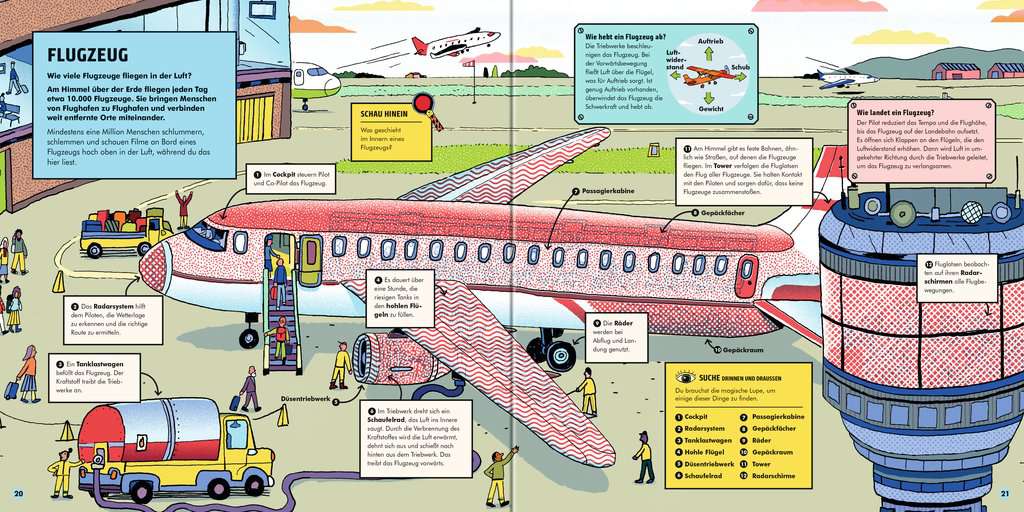 »Faszination Technik - Technikbuch für Kinder ab 7 Jahren, mit magischer Lupe« — RAVENSBURGER
