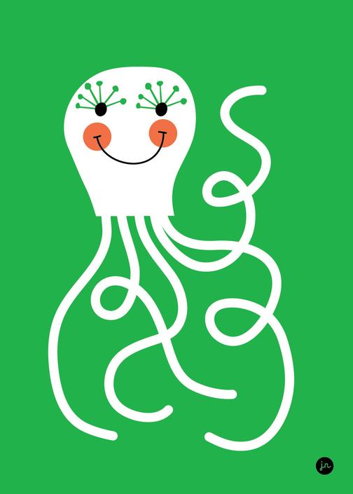 »Octopus« — 50×70cm — Petit Monkey