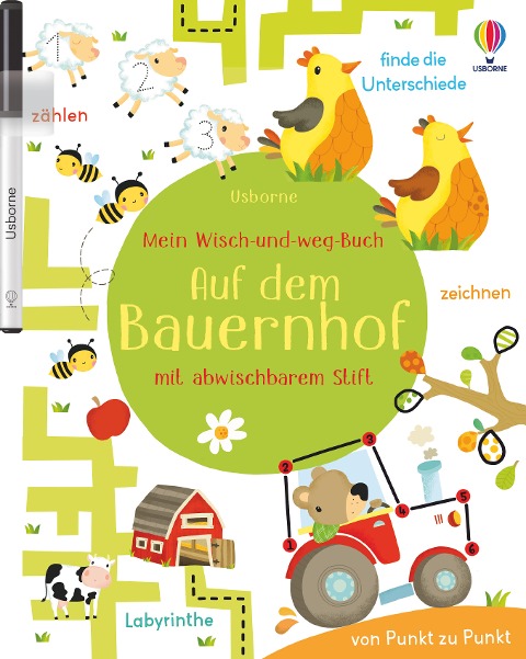 »Mein Wisch-und-weg-Buch: Auf dem Bauernhof« — USBORNE