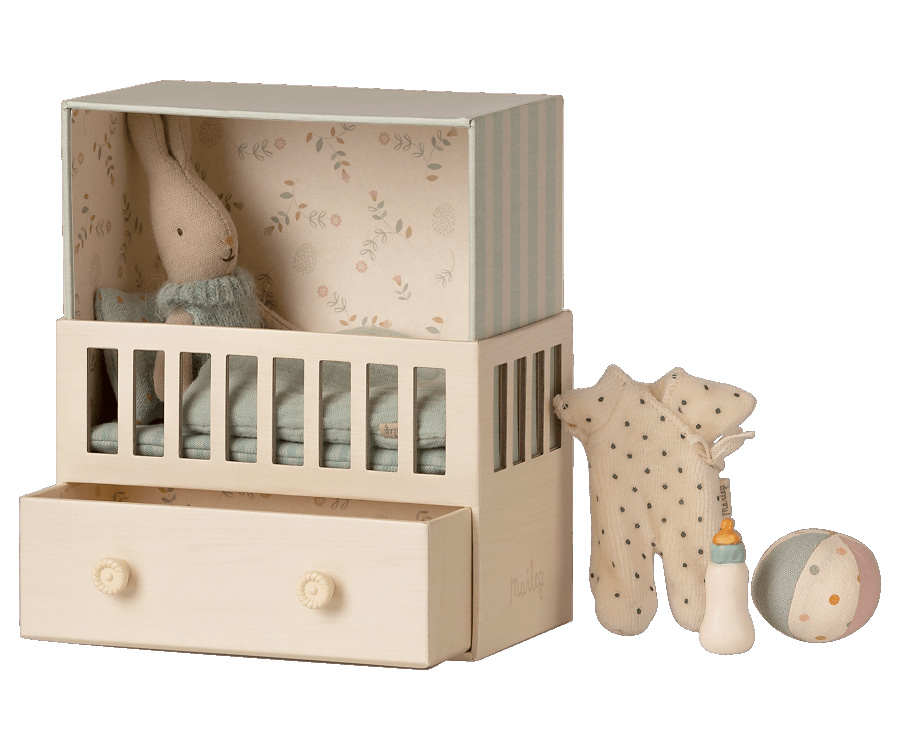 »BABY ZIMMER MIT MIKRO KANINCHEN BLAU« — MAILEG