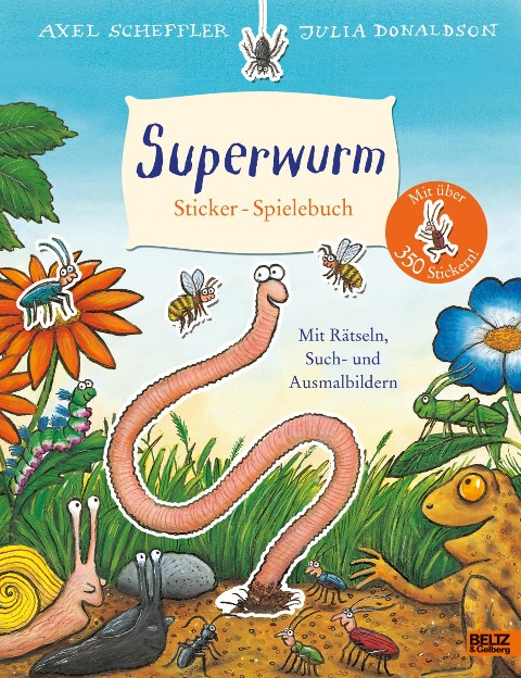 »Superwurm. Sticker-Spielebuch« — BELTZ