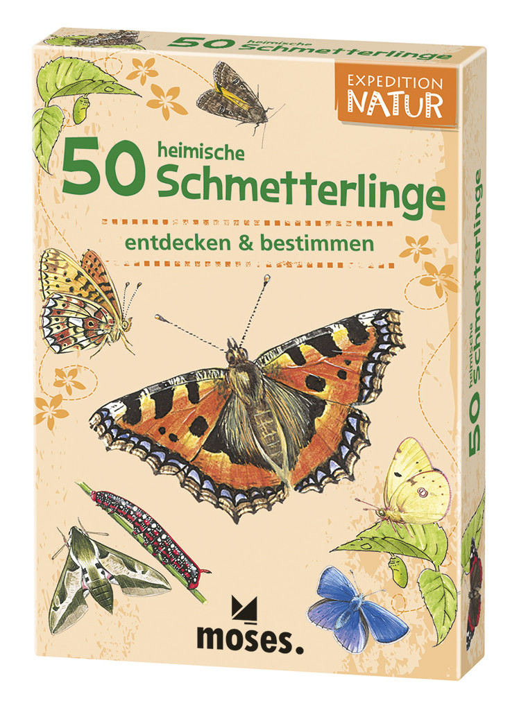 »EXPEDITION NATUR 50 (FÜNFZIG) HEIMISCHE SCHMETTERLINGE« — MOSES