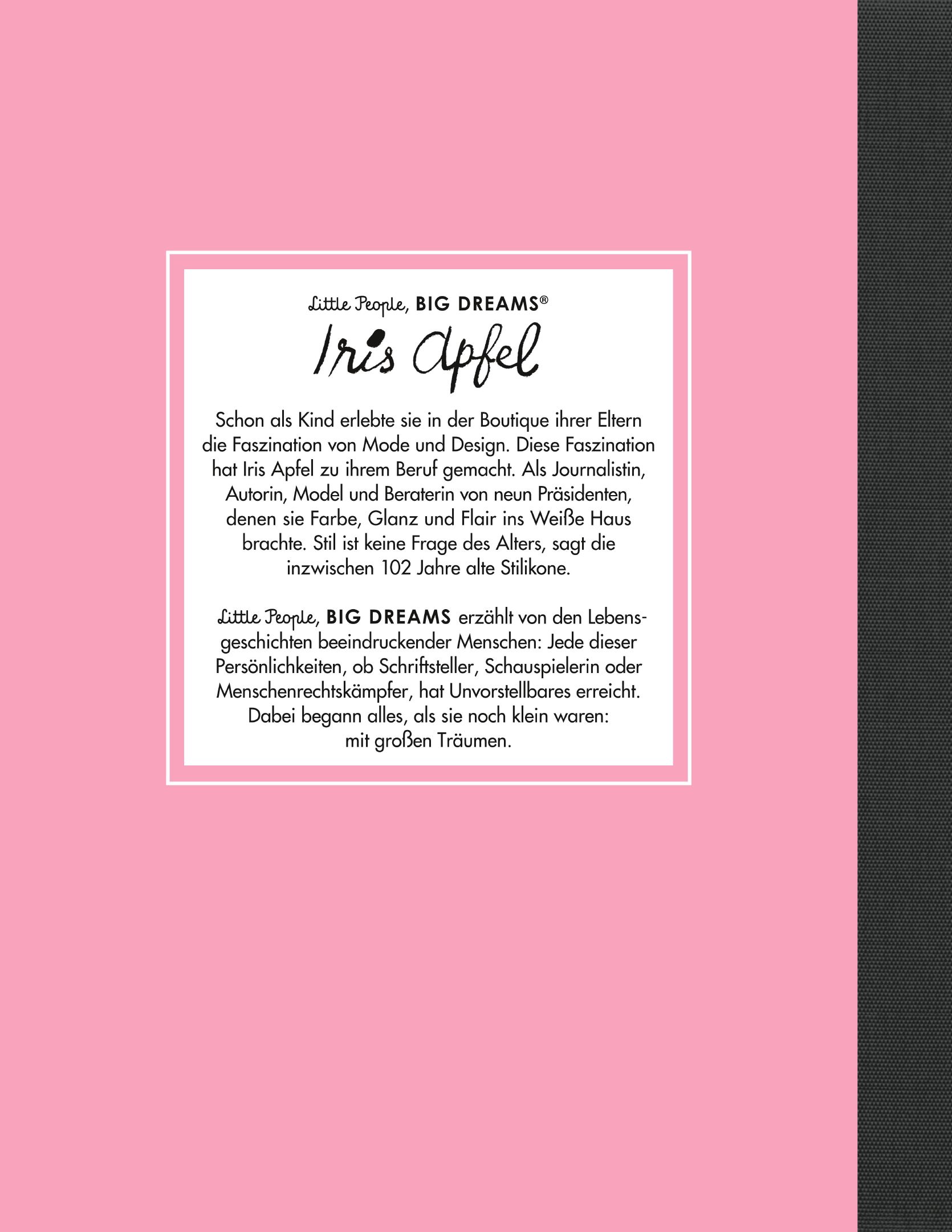 »IRIS APFEL« — INSEL