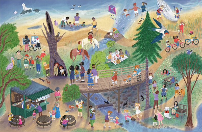 »Wir fahren weg! Das Ferien-Wimmelbuch« — PRESTEL