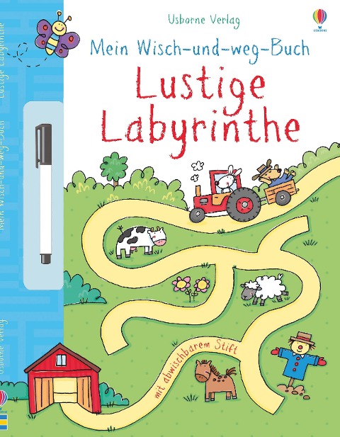 »Mein Wisch- und Weg- Buch: Lustige Labyrinthe« — USBORNE