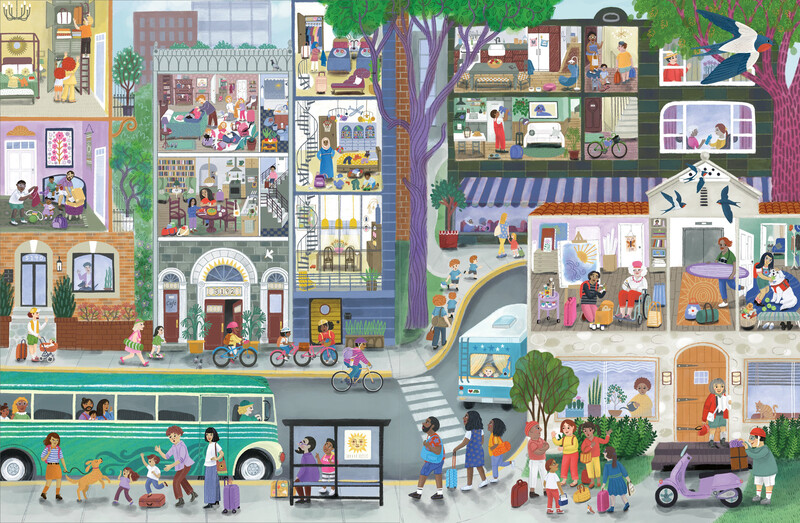 »Wir fahren weg! Das Ferien-Wimmelbuch« — PRESTEL