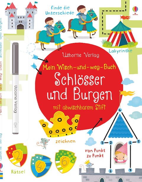 »Mein Wisch-und-weg-Buch: Schlösser und Burgen« — USBORNE