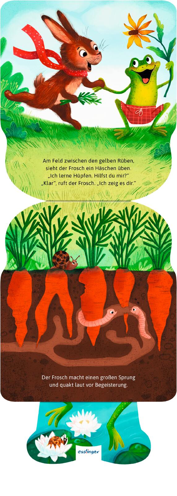 »Mein Hüpf-Sound-Buch: Hüpf, kleiner Frosch, hüpf!« — ESSLINGER