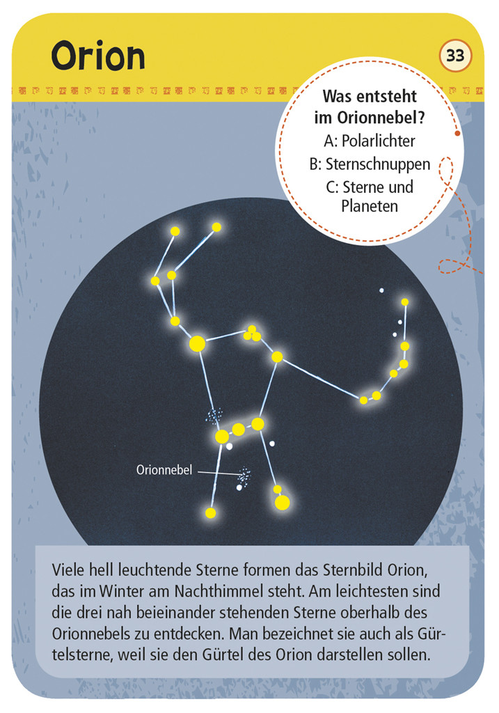 »EXPEDITION NATUR 50 (FÜNFZIG) STERNBILDER & PLANETEN« — MOSES