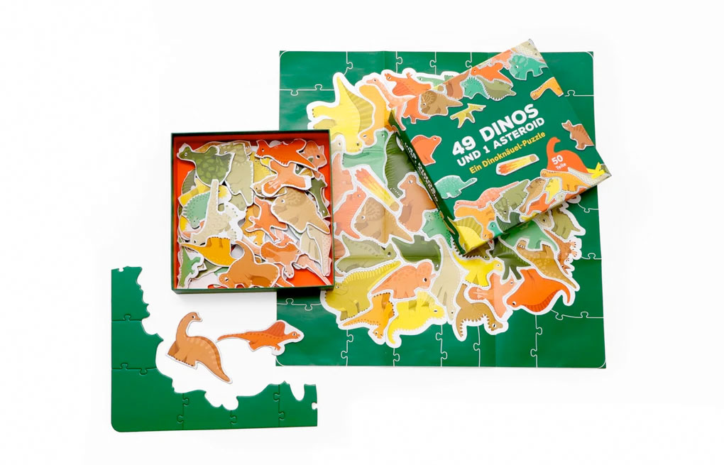»49 Dinos und 1 Asteroid 50 Puzzleteile« — LAURENCE KING