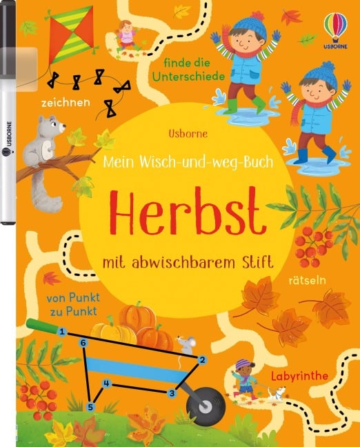»Mein Wisch-und-weg-Buch: Herbst« — USBORNE