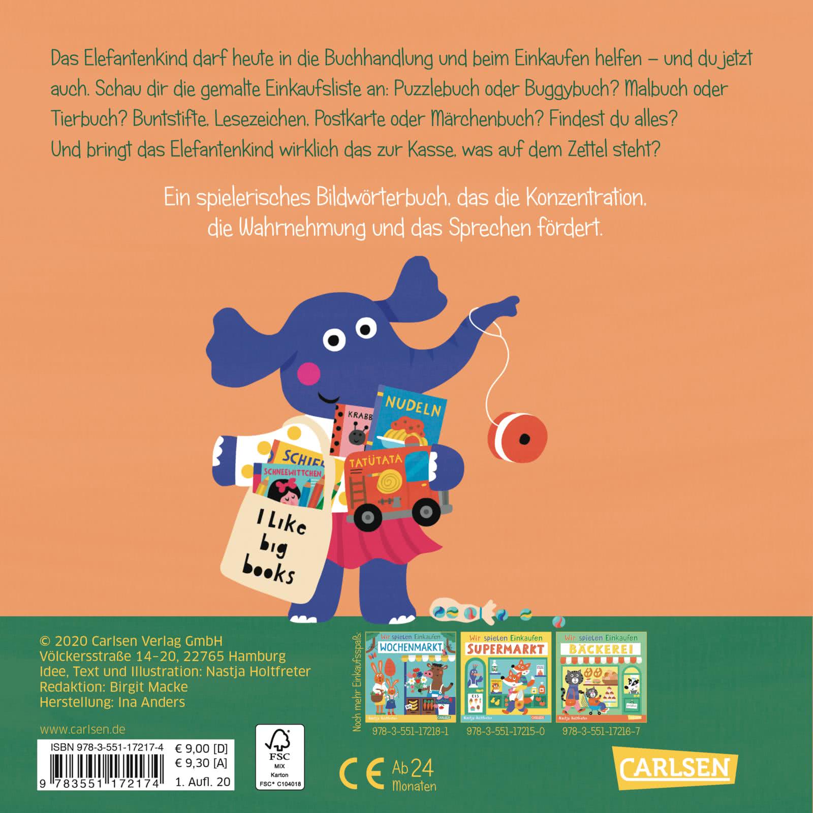 »WIR SPIELEN EINKAUFEN: BUCHHANDLUNG « — CARLSEN