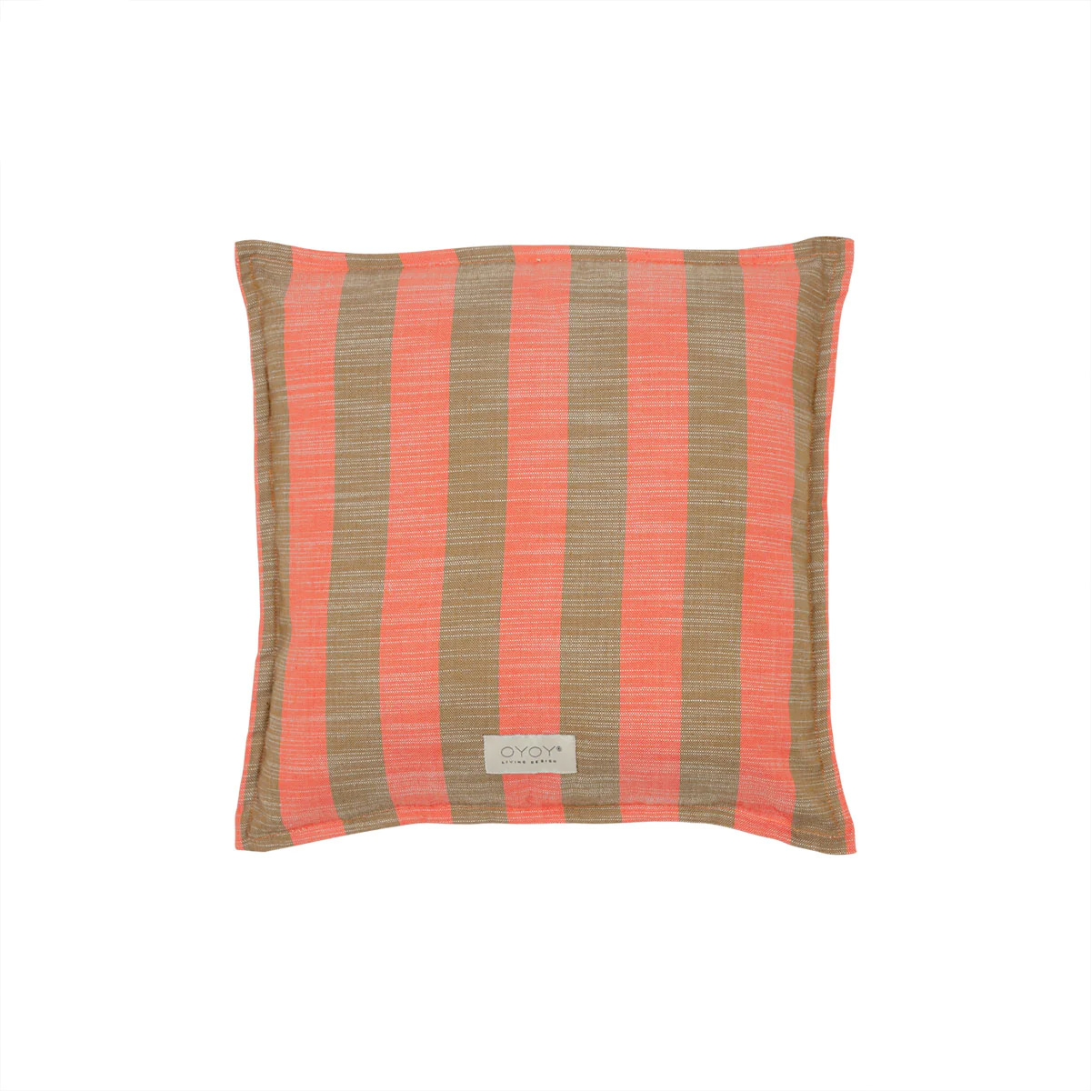 »KISSEN QUADRAT ORANGE-BRAUN«  — OYOY