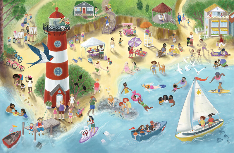 »Wir fahren weg! Das Ferien-Wimmelbuch« — PRESTEL